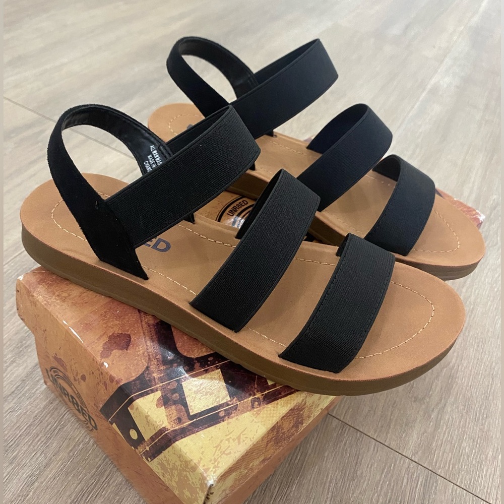 UNR8ED - Chandra - Girls Sandals - Black Size 2